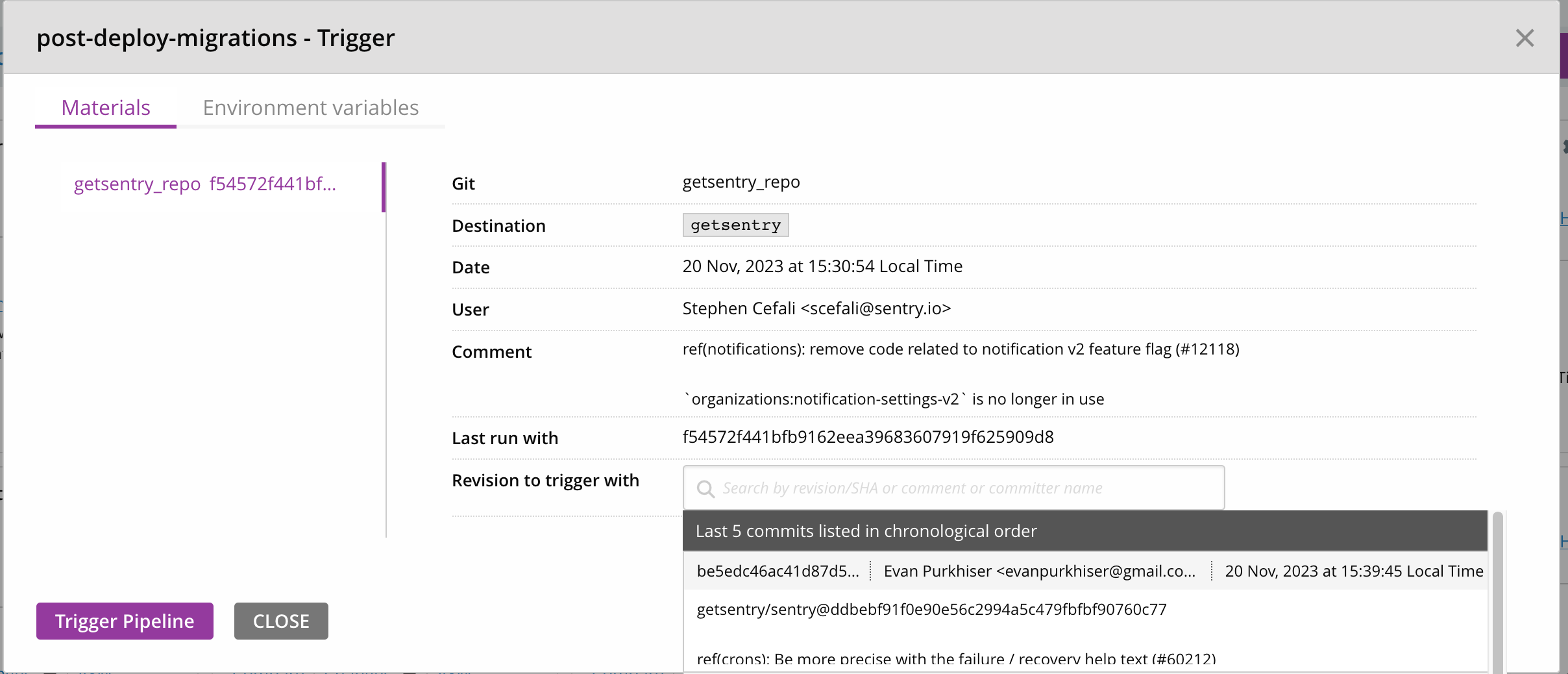 post-deploy migration materials